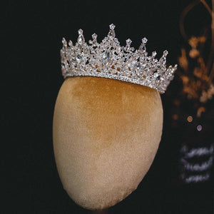 Large Rhinestone Geometric Bridal Tiaras Crown Crystal Headbands bc59 - www.eufashionbags.com