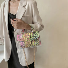 Carica l&#39;immagine nel visualizzatore di Gallery, Women Studded Graffiti Crossbody Bags Fashion Shoulder Bag Luxury Designer Handbags High Quality