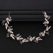 Load image into Gallery viewer, Handmade Crystal Flower Headband Tiaras For Women Wedding Hair Accessories l07