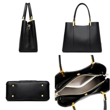 Carica l&#39;immagine nel visualizzatore di Gallery, Soft Leather Luxury Women Bags Designer 3 Layers Shoulder Crossbody Purse a129