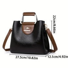 Load image into Gallery viewer, PU soft leather texture handbag with niche design, fashionable one shoulder shoulder shoulder bag, large capacity tote bag