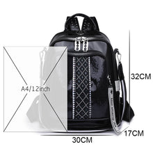 Carica l&#39;immagine nel visualizzatore di Gallery, Luxury Women&#39;s Backpacks 2024 Fashion Element Design Backpack Multi Functional Large Travel Mochilas Sac A Dos