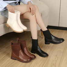 Load image into Gallery viewer, Large Women Winter Boots Warm Fur Genuine Leather Women Socks Boots q126