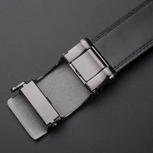 Carica l&#39;immagine nel visualizzatore di Gallery, Luxury Man Leather Belt Metal Automatic Buckle Brand High Quality Belts for Men