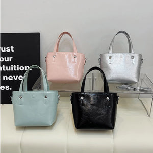 Design Small PU Leather Shoulder Bag for Women 2024 Y2K Fashion Handbags and Purses
