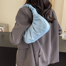 Laden Sie das Bild in den Galerie-Viewer, Small Bags for Women 2024 Luxury Fashion Short Handle Handbags and Purses Trend Purple Shoulder Bag