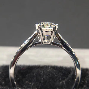 New Trendy Wedding Rings for Women Luxury Cubic Zirconia Crystal Rings n223