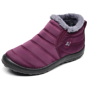 Lightweight Winter Shoes For Men Snow Boots Waterproof  Slip On Footwear Plus Size 47