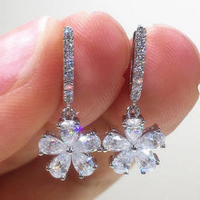 Charger l&#39;image dans la galerie, Fashion Fresh Crystal Flower Dangle Earrings for Women Jewelry he220 - www.eufashionbags.com