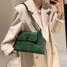 Load image into Gallery viewer, PU Leather Shoulder Bag Large Women Clutch Chain Crossbody Bag w170
