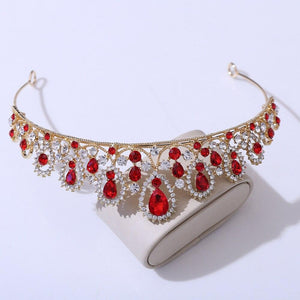 Fashion Forest Crystal Tiaras Crowns Queen Princess Wedding Hair Accessories bc52 - www.eufashionbags.com