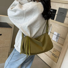 Laden Sie das Bild in den Galerie-Viewer, Simple Solid Color Soft Cloth Design Shoulder Bags for Women 2024 Summer Fashion Crossbody Bags Handbags