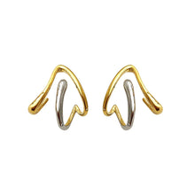 Load image into Gallery viewer, Personality Arrows Shape Stud Earrings for Women Two Tone Y2K Earrings y50