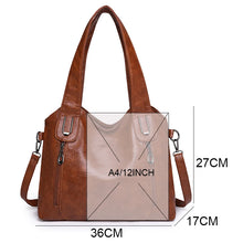 Carica l&#39;immagine nel visualizzatore di Gallery, Luxury Shoulder Tote Bag for Women Vintage Handbags High Quality Designer Crossbody Messenger Bag with Large Hand Bag