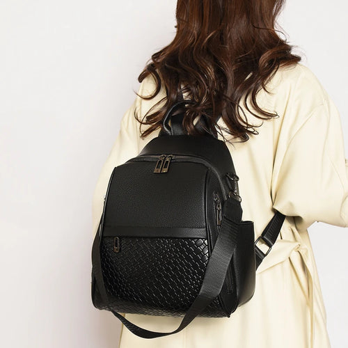 Women Backpack Designer high quality Leather Women Bag Fashion School Bags a158