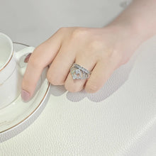 画像をギャラリービューアに読み込む, Fashion Tredy Creative Promise Engagement Ring for Women Valentine&#39;s Day Gift n28