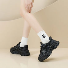 画像をギャラリービューアに読み込む, Women Breathable Mesh Platform Sneakers Lace-Up Casual Sports Shoes x63