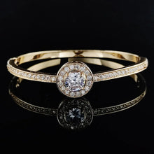 Cargar imagen en el visor de la galería, Luxury Round Bracelet Bangle for Women Anniversary Gift Valentine&#39;s Day Jewelry n22