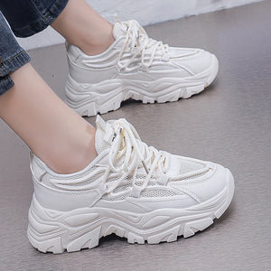 Women Mesh Shoes Breathable Casual Platform Sneakers Tenis Sports Shoes