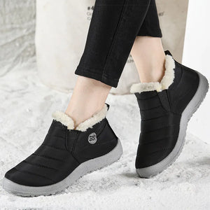 Warm Fur Winter Boots For Women Waterproof Snow Boots Ankle Botas