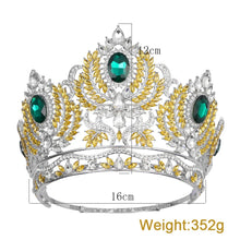 Cargar imagen en el visor de la galería, Luxury Tiaras Crown Headband Party Rhinestone Diadem Wedding Hair Jewelry y97