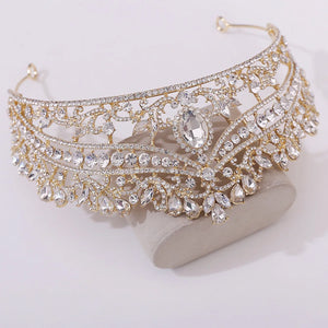 Luxury Crystal Wedding Crowns Tiaras Women Bridal Hair Jewelry a62