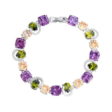 Laden Sie das Bild in den Galerie-Viewer, Cubic Zirconia Sparkling Olive Bracelets Charm Engagement Party Jewelry for Women b78