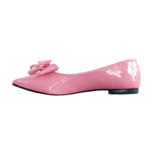 画像をギャラリービューアに読み込む, Pink Women Flats Wedding Shoes Pointed Casual Shoes Slip on Bowknot Ballet Shoes Size 33-43