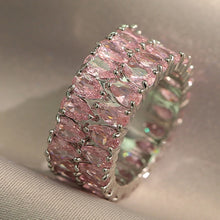 Load image into Gallery viewer, Luxury Double Water Drop Zirconia Ring Women Zircon Rings Trendy Wedding Jewelry
