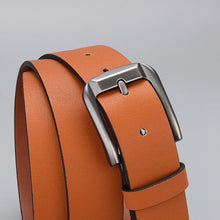 Carica l&#39;immagine nel visualizzatore di Gallery, Fashion Men PU Leather Designer Belts Luxury Pin Buckle Waist Strap Brown Belt