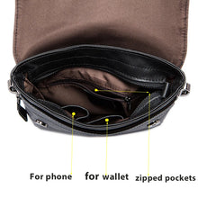 Carica l&#39;immagine nel visualizzatore di Gallery, Genuine Leather Men&#39;s Shoulder Bag Messenger Bag Crossbody Bags