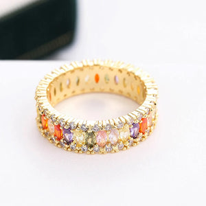 Luxury Multicolor Marquise Cubic Zirconia Engagement Rings for Women b22