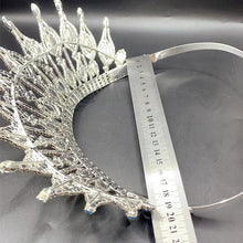 Cargar imagen en el visor de la galería, Big Crown Bridal Headpiece Women Wedding Hair Accessories Crystal Tiara y63