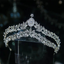 Load image into Gallery viewer, Luxury Crystal Geometric Tiaras Crown Hairbands Wedding Hair Accessories l41