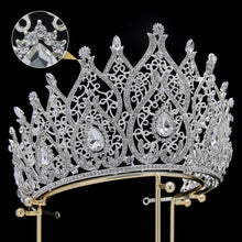 Load image into Gallery viewer, Large Miss Universe Crystal Wedding Hair Accessories Queen King Tiaras and Crowns bc20 - www.eufashionbags.com