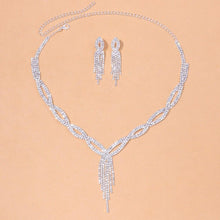 Load image into Gallery viewer, Luxury Silver Color Dubai Jewelry Sets for Women Anniversary Jewelry Gift mj01 - www.eufashionbags.com