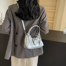 Carica l&#39;immagine nel visualizzatore di Gallery, Belt Design Small PU Leather Shoulder Bag for Women 2024 Y2K Fashion Handbags and Purses Female Crossbody Bags