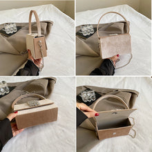 Carica l&#39;immagine nel visualizzatore di Gallery, Fashion Women Rhinestone Evening Bag mobile phone Flap bag a173
