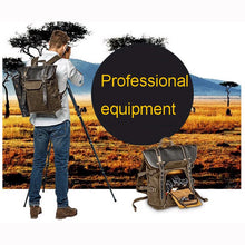 Load image into Gallery viewer, Africa Collection Laptop Backpack Professional Digital SLR Camera Mirrorless Camera Bag Canvas Photo Bag