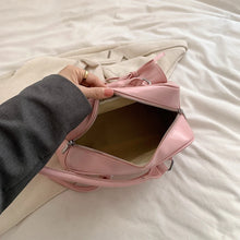 Carica l&#39;immagine nel visualizzatore di Gallery, Bow Tie Design Bags for Women 2024 Y2K Fashion Pu Leather Shoulder Bag w89