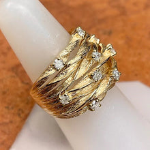 Load image into Gallery viewer, Gold Color Plated Cross Ring for Women Wide Band Finger Accessories Wedding Jewelry