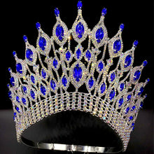 Load image into Gallery viewer, Luxury Miss Universe Wedding Crown Queen Rhinestone Tiara Party Hair Jewelry y97