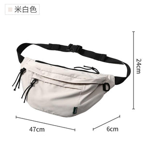 oversized Multifunctional fanny pack Waterproof Oxford Chest Bag - www.eufashionbags.com