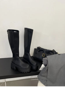 Winter High Boots For Women Fashion Back Zippers Long Boots h23