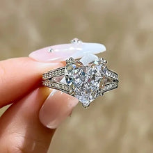 Cargar imagen en el visor de la galería, Luxury Heart Cubic Zirconia Crystal Rings for Women n223