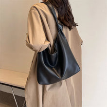 Carica l&#39;immagine nel visualizzatore di Gallery, 2 Pcs/set Fashion Women&#39;s Leather Shoulder Bag Large Hobo Handbags Tote Purses s09