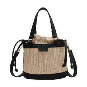 Small Straw Bucket Bags for Women New Crossbody Bags Travel Beach Purses z82