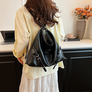 Belt Design Small PU Leather Shoulder Bag for Women 2024 Y2K Fashion Handbags Silver Crossbody Bags