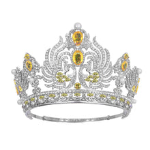 Cargar imagen en el visor de la galería, Luxury Wedding Crown Baroque Zircon Tiaras Headwear Queen Pageant Hair Jewelry y96