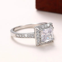 Load image into Gallery viewer, Classic Princess Cubic Zircon Women Rings for Wedding Timeless Accessories Eternity Jewelry